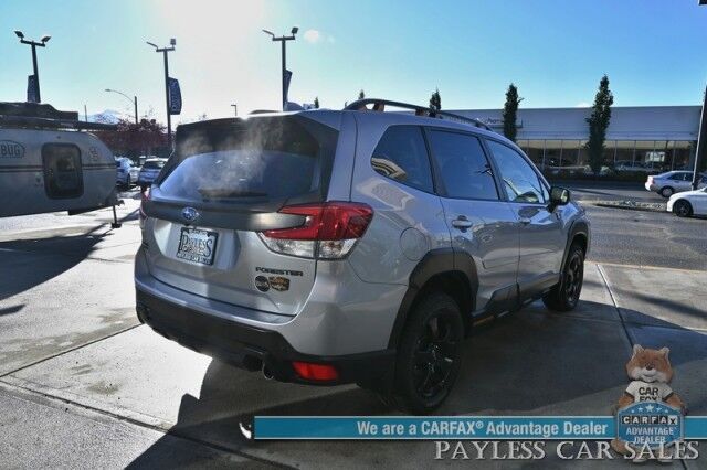 2022 Subaru Forester Wilderness / AWD / Power & Heated Leather Seats / NAV / Sunroof / Harman/Kardon Speakers / Adaptive Cruise Control / Lane Departure & Blind Spot Alert / Apple CarPlay & Android Auto / Back Up Camera / 1-Owner Anchorage AK