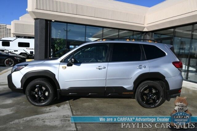 2022 Subaru Forester Wilderness / AWD / Power & Heated Leather Seats / NAV / Sunroof / Harman/Kardon Speakers / Adaptive Cruise Control / Lane Departure & Blind Spot Alert / Apple CarPlay & Android Auto / Back Up Camera / 1-Owner Anchorage AK