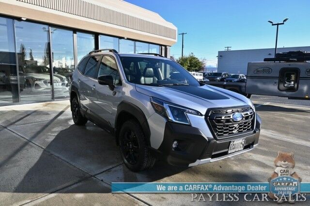 2022 Subaru Forester Wilderness / AWD / Power & Heated Leather Seats / NAV / Sunroof / Harman/Kardon Speakers / Adaptive Cruise Control / Lane Departure & Blind Spot Alert / Apple CarPlay & Android Auto / Back Up Camera / 1-Owner Anchorage AK
