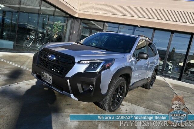 2022 Subaru Forester Wilderness / AWD / Power & Heated Leather Seats / NAV / Sunroof / Harman/Kardon Speakers / Adaptive Cruise Control / Lane Departure & Blind Spot Alert / Apple CarPlay & Android Auto / Back Up Camera / 1-Owner Anchorage AK