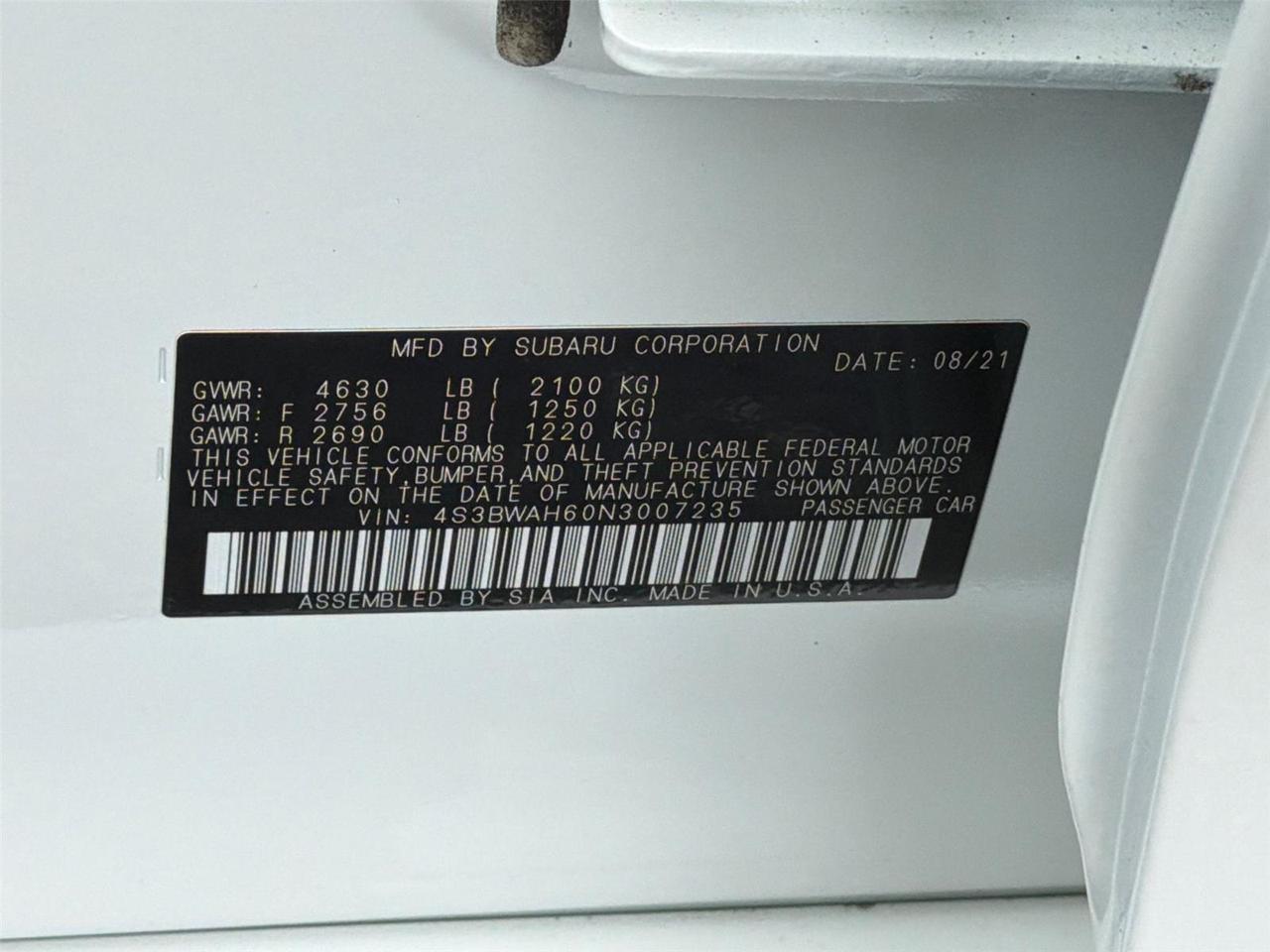 2022 Subaru Legacy Sport Hagerstown MD