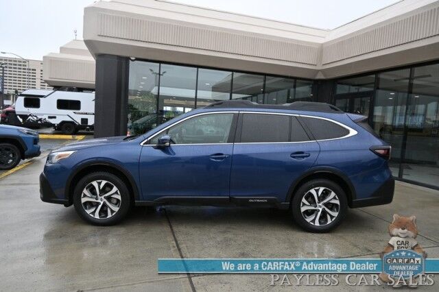 2022 Subaru Outback Limited / AWD / Front & Rear Heated Leather Seats / Heated Steering / Sunroof / NAV / Harman Kardon / Adaptive Cruise / Lane Watch & Blind Spot Alert / Apple CarPlay & Android Auto / Tow Pkg / 33 MPG / 1-Owner Anchorage AK