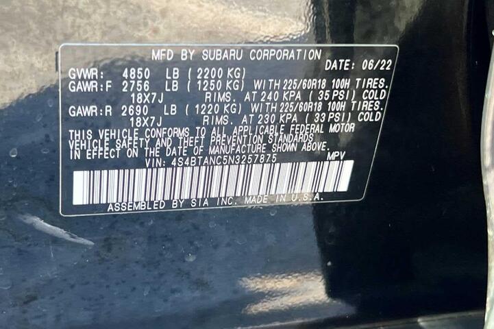 2022 Subaru Outback Limited Roseville CA