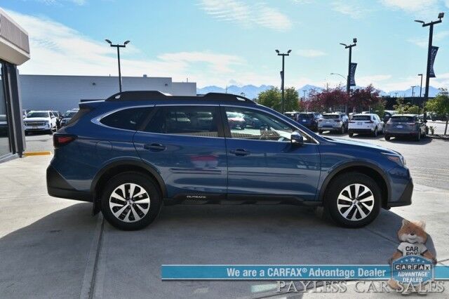 2022 Subaru Outback Premium / AWD / Eye Sight Pkg / Power & Heated Cloth Seats / Sunroof / Adaptive Cruise Control & Lane Watch / Blind Spot Alert / Apple CarPlay & Android Auto / Back Up Camera / Aluminum Wheels / 33 MPG Anchorage AK