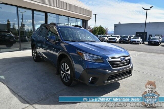 2022 Subaru Outback Premium / AWD / Eye Sight Pkg / Power & Heated Cloth Seats / Sunroof / Adaptive Cruise Control & Lane Watch / Blind Spot Alert / Apple CarPlay & Android Auto / Back Up Camera / Aluminum Wheels / 33 MPG Anchorage AK