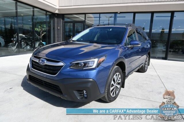 2022 Subaru Outback Premium / AWD / Eye Sight Pkg / Power & Heated Cloth Seats / Sunroof / Adaptive Cruise Control & Lane Watch / Blind Spot Alert / Apple CarPlay & Android Auto / Back Up Camera / Aluminum Wheels / 33 MPG Anchorage AK