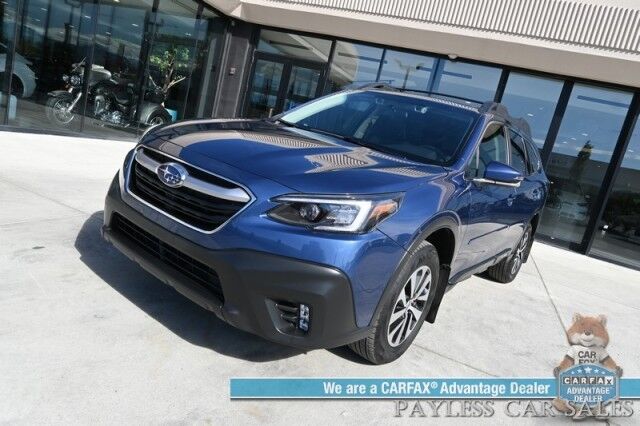 2022 Subaru Outback Premium / AWD / Eye Sight Pkg / Power & Heated Cloth Seats / Sunroof / Adaptive Cruise Control & Lane Watch / Blind Spot Alert / Apple CarPlay & Android Auto / Back Up Camera / Aluminum Wheels / 33 MPG Anchorage AK