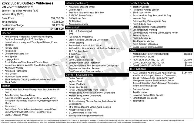 2022 Subaru Outback Wilderness Raleigh NC