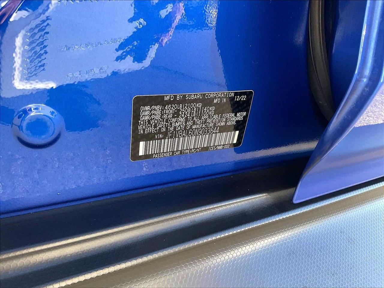 2022 Subaru WRX Limited Roseville CA