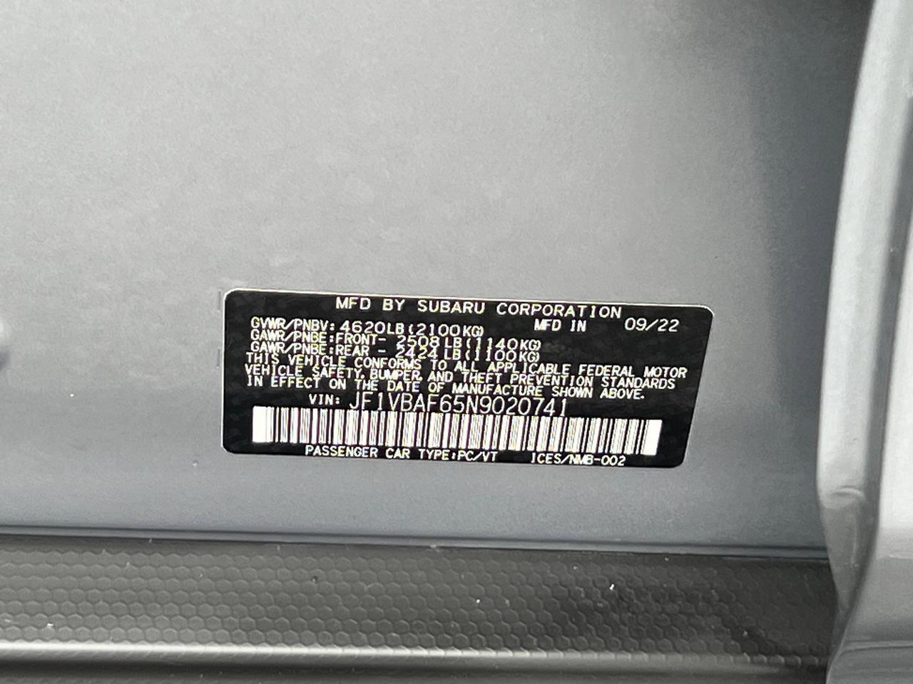 2022 Subaru WRX Premium Hagerstown MD