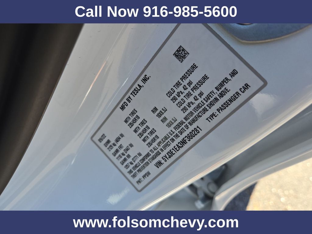2022 Tesla Model 3 Base Folsom CA