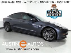 2022_Tesla_Model 3 Long Range AWD_*AUTOPILOT, NAVIGATION, SAFETY ALERTS, ADAPTIVE CRUISE, SURROUND VIEW CAMERAS, PANORAMA GLASS ROOF, HEATED SEATS/STEERING WHEEL, BLUETOOTH, WIRELESS CHARGING_ Round Rock TX
