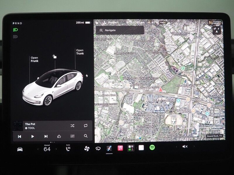 2022 Tesla Model 3 Long Range AWD *TRAFFIC AWARE CRUISE CONTROL, NAVIGATION, SAFETY ALERTS, SURROUND VIEW CAMERAS, PANORAMA GLASS ROOF, HEATED SEATS/STEERING WHEEL, 19 INCH WHEELS, WIRELESS CHARGING Round Rock TX