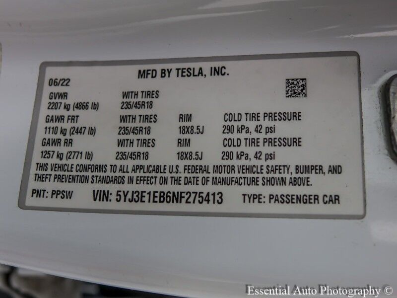 2022 Tesla Model 3 Long Range PRICE INCLUDES $4000 IRS TAX CREDIT!! YOU MUST QUALIF Willowbrook IL