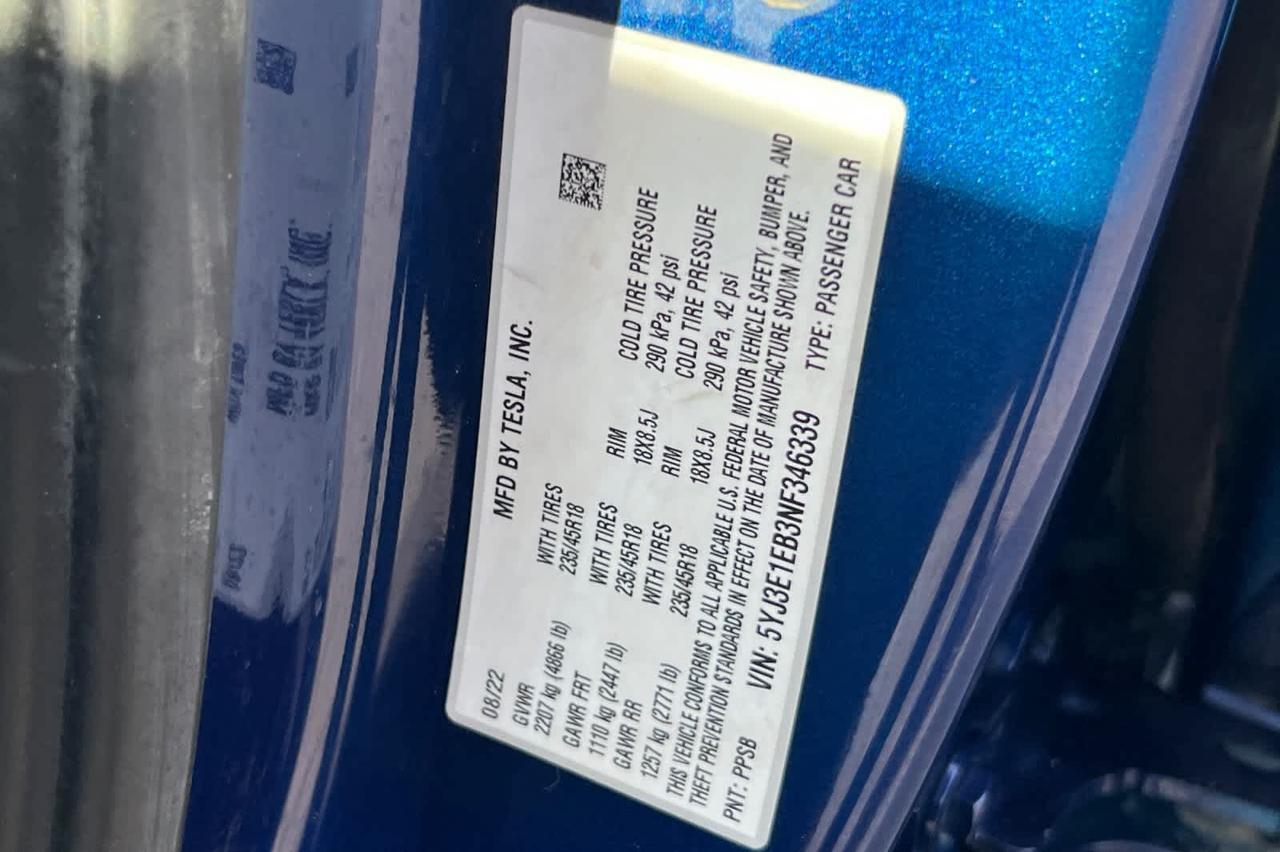 2022 Tesla Model 3 Long Range Roseville CA