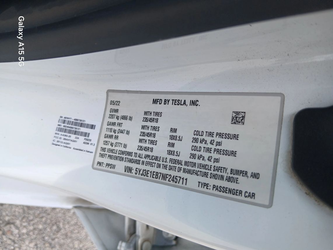 2022 Tesla Model 3 Long Range Sedan 4D Maitland FL