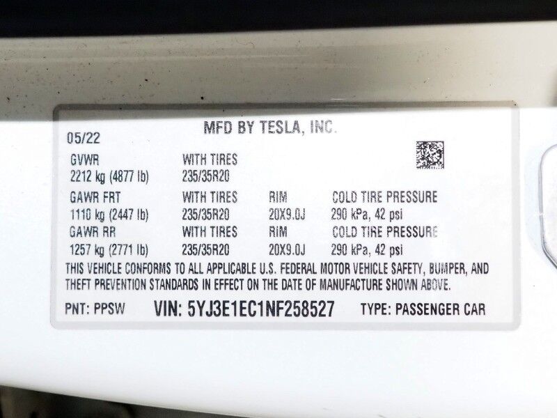 2022 Tesla Model 3 Performance AWD *TRAFFIC AWARE CRUISE CONTROL, NAVIGATION, SAFETY ALERTS, SURROUND VIEW CAMERAS, PANORAMA GLASS ROOF, HEATED SEATS/STEERING WHEEL, 20 INCH UBERTURBINE WHEELS, WIRELESS CHARGING Round Rock TX