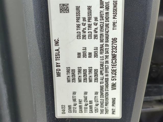 2022 Tesla Model 3 Performance Santa Rosa CA