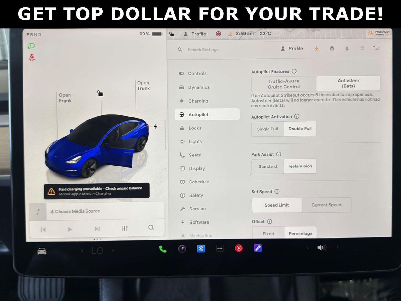 2022 Tesla Model 3 Standard Range Plus RWD *Ltd Avail*ONE OWNER/NO ACCIDENT/SHOWROOM CONDITION Richmond Hill ON