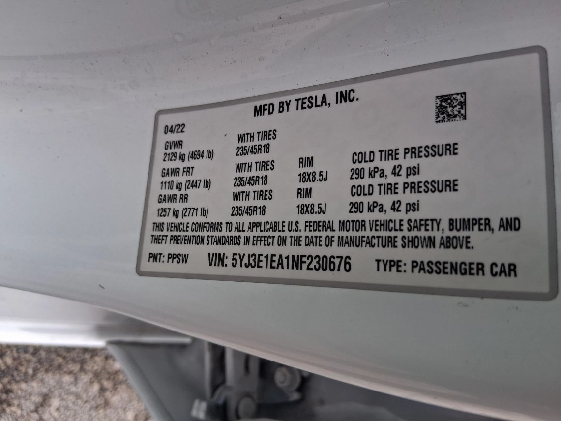 2022 Tesla Model 3 Standard Sedan 4D Maitland FL