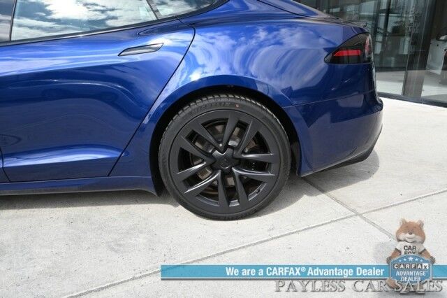 2022 Tesla Model S / AWD / Dual Motor / 670HP / Heated & Cooled Leather Seats / Heated Steering Yoke / Navigation / Adaptive Cruise / Adaptive Air Suspension / Fixed Glass Roof / Bluetooth / Back Up Camera / 380 Mile Range / 1-Owner Anchorage AK