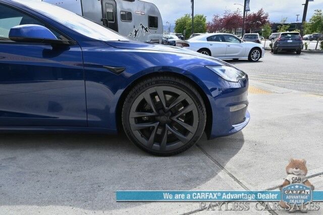 2022 Tesla Model S / AWD / Dual Motor / 670HP / Heated & Cooled Leather Seats / Heated Steering Yoke / Navigation / Adaptive Cruise / Adaptive Air Suspension / Fixed Glass Roof / Bluetooth / Back Up Camera / 380 Mile Range / 1-Owner Anchorage AK