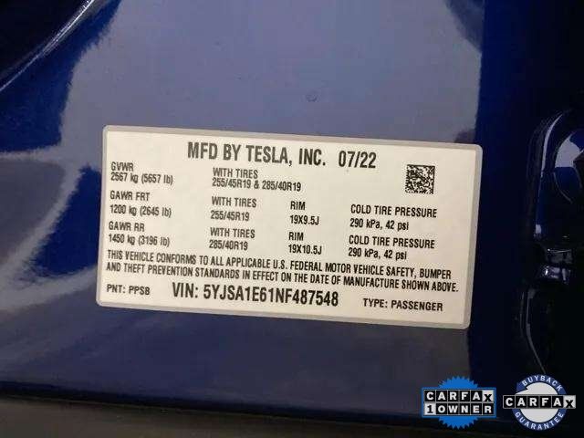 2022 Tesla Model S Plaid Dallas TX