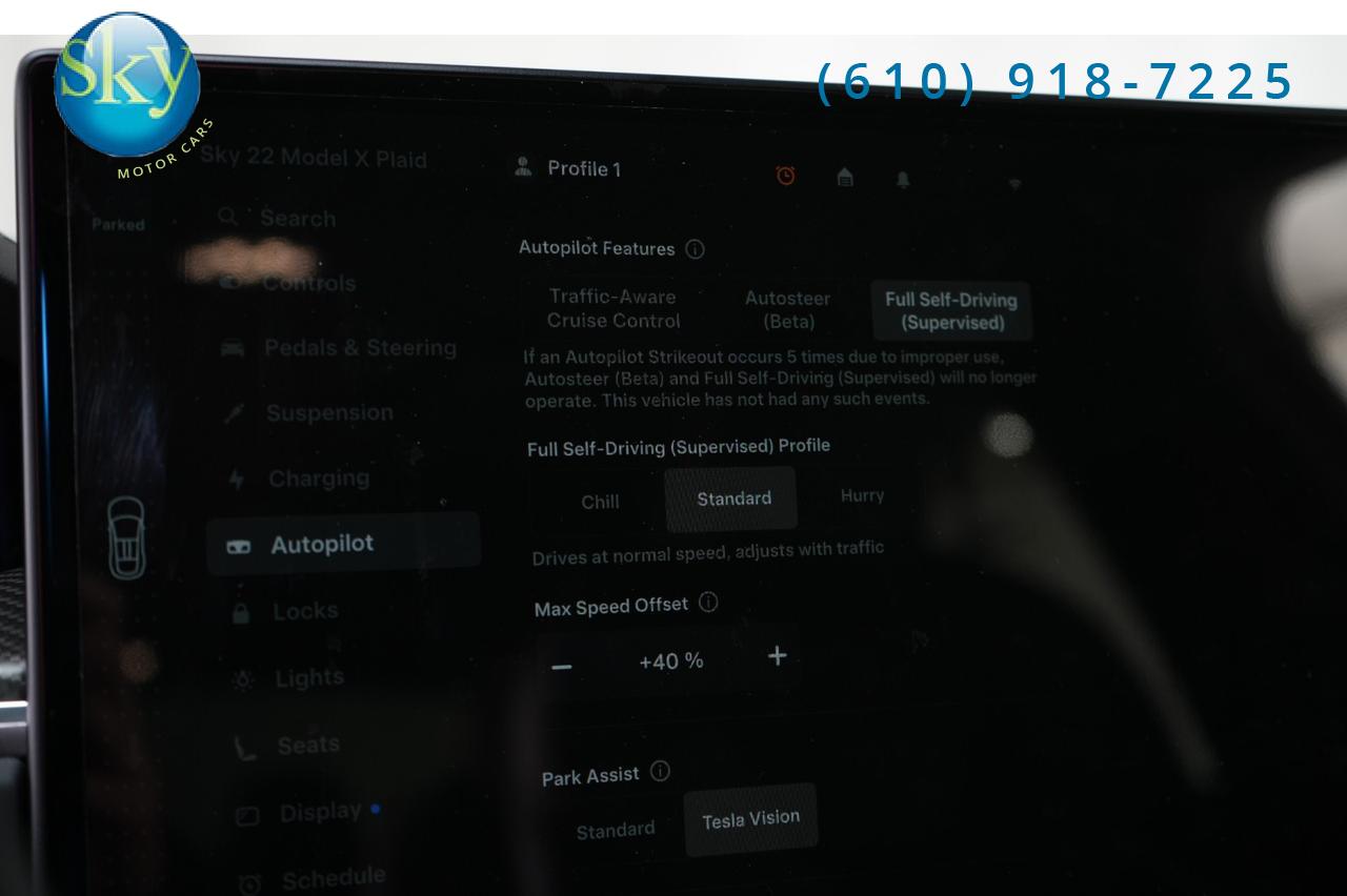 2022 Tesla Model X AWD Plaid 6-PASSENGER FULL SELF-DRIVING (FSD) West Chester PA