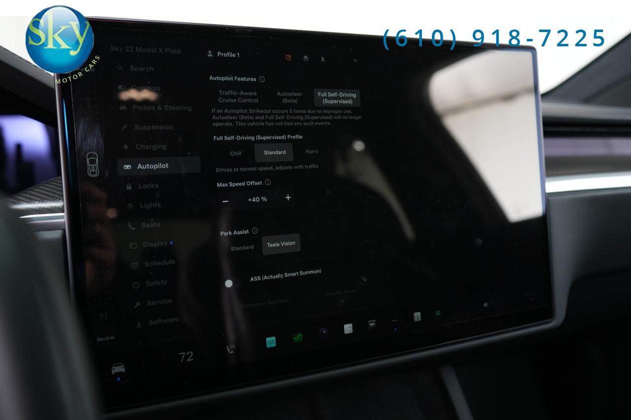 2022 Tesla Model X AWD Plaid 6-PASSENGER FULL SELF-DRIVING (FSD) West Chester PA