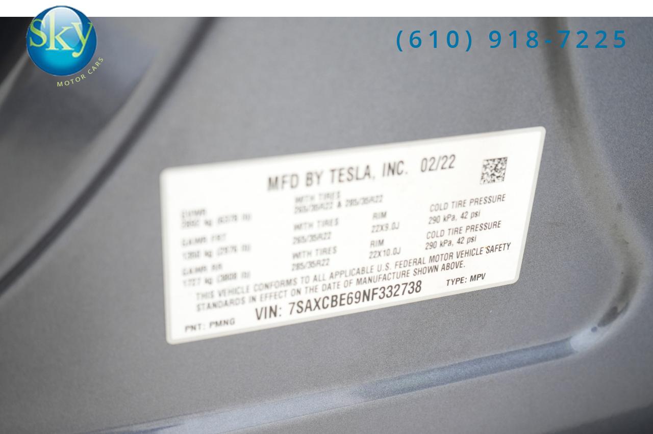 2022 Tesla Model X AWD Plaid 6-PASSENGER FULL SELF-DRIVING (FSD) West Chester PA