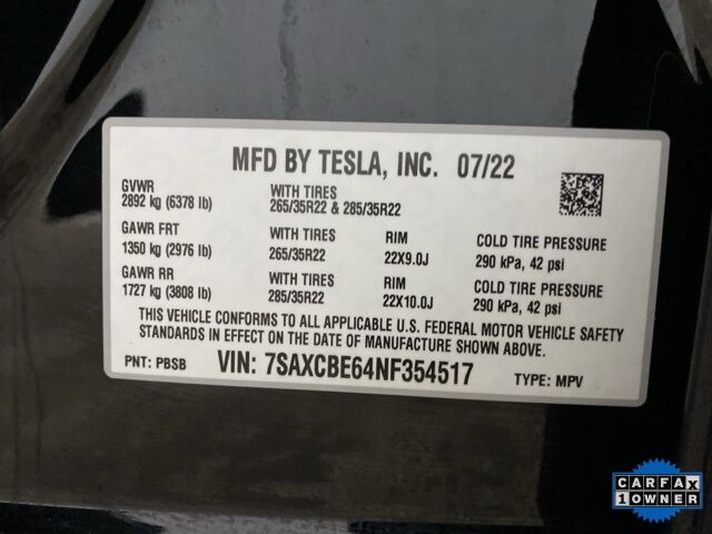 2022 Tesla Model X Plaid Dallas TX