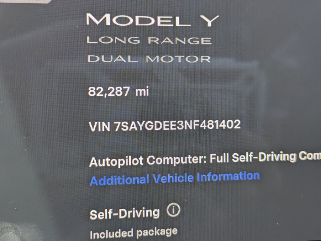 2022 Tesla Model Y Long Range