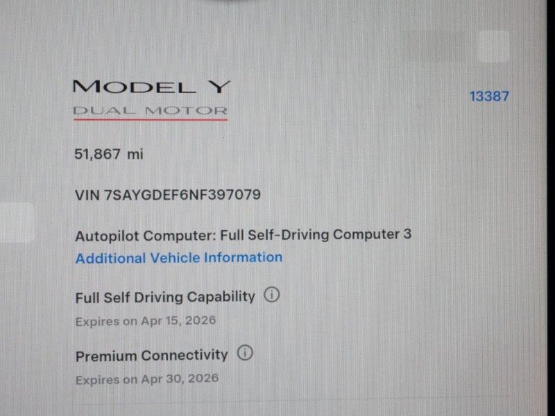 2022 Tesla Model Y Performance AWD *AUTOPILOT, NAVIGATION, SAFETY ALERTS, ADAPTIVE CRUISE, SURROUND VIEW CAMERAS, PANORAMA GLASS ROOF, HEATED SEATS, 21 INCH UBERTURBINE WHEELS, WIRELESS CHARGING Round Rock TX