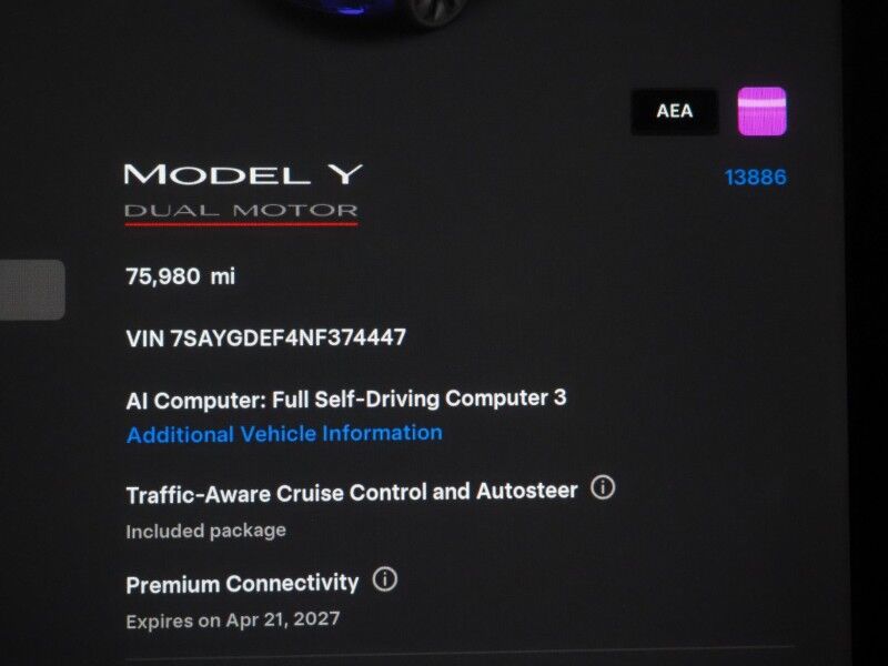 2022 Tesla Model Y Performance AWD *TRAFFIC AWARE CRUISE CONTROL, NAVIGATION, SAFETY ALERTS, SURROUND VIEW CAMERAS, PANORAMA GLASS ROOF, HEATED SEATS, 21 INCH UBERTURBINE WHEELS, WIRELESS CHARGING Round Rock TX