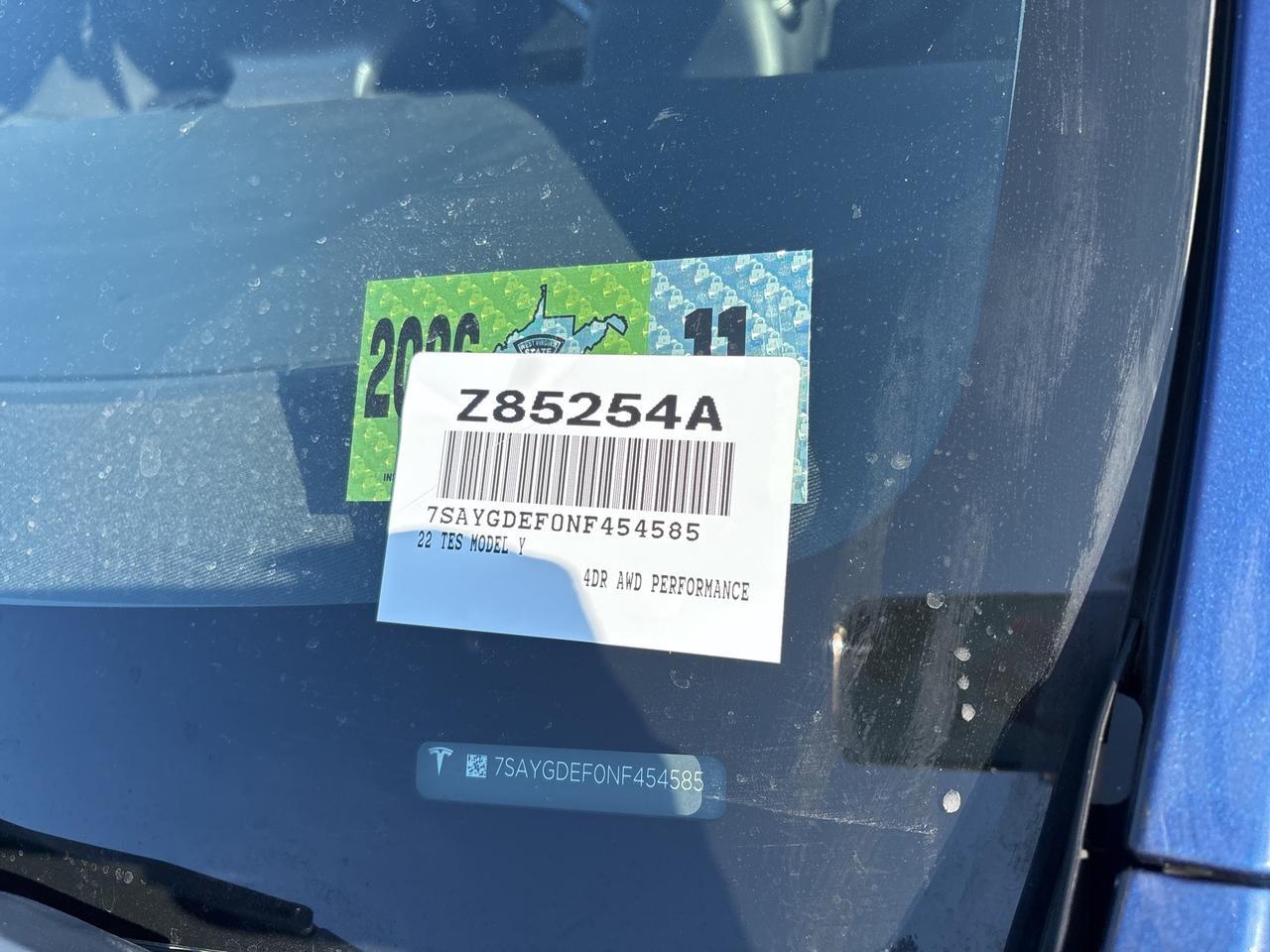 2022 Tesla Model Y Performance Hagerstown MD