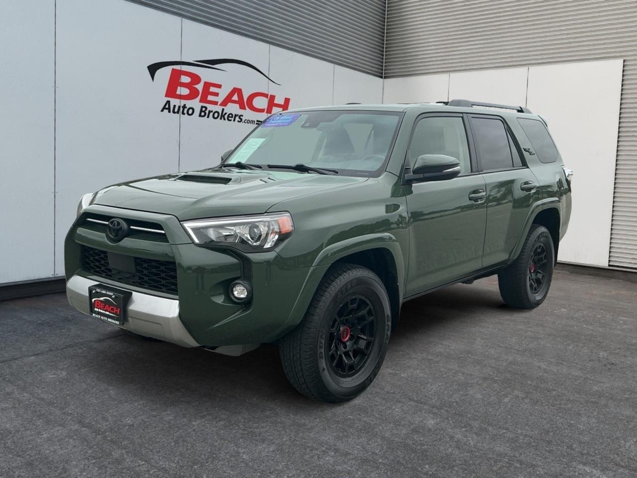 2022 Toyota 4Runner TRD Off Road Premium, APPLE CARPLAY/ANDROID AUTO, HEATED SEATS, TOW PACKAGE, BLUETOOTH, UNIVERSAL GARAGE DOOR OPENER, TINTED GLASS, ROOF RAILS, WIFI, NAVIGATION, REMOTE KEYLESS ENTRY, CLEAN CARFAX, ONLY 1 OWNER!