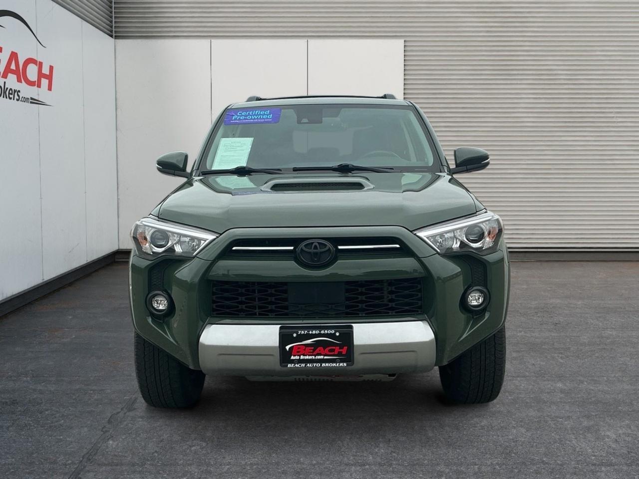 2022 Toyota 4Runner TRD Off Road Premium, APPLE CARPLAY/ANDROID AUTO, HEATED SEATS, TOW PACKAGE, BLUETOOTH, UNIVERSAL GARAGE DOOR OPENER, TINTED GLASS, ROOF RAILS, WIFI, NAVIGATION, REMOTE KEYLESS ENTRY, CLEAN CARFAX, ONLY 1 OWNER! Norfolk VA