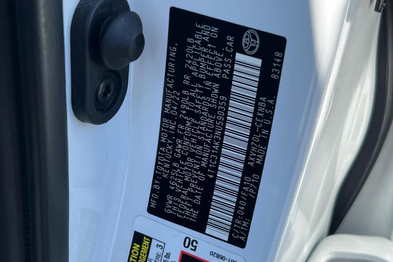 2022 Toyota Camry Hybrid LE Roseville CA