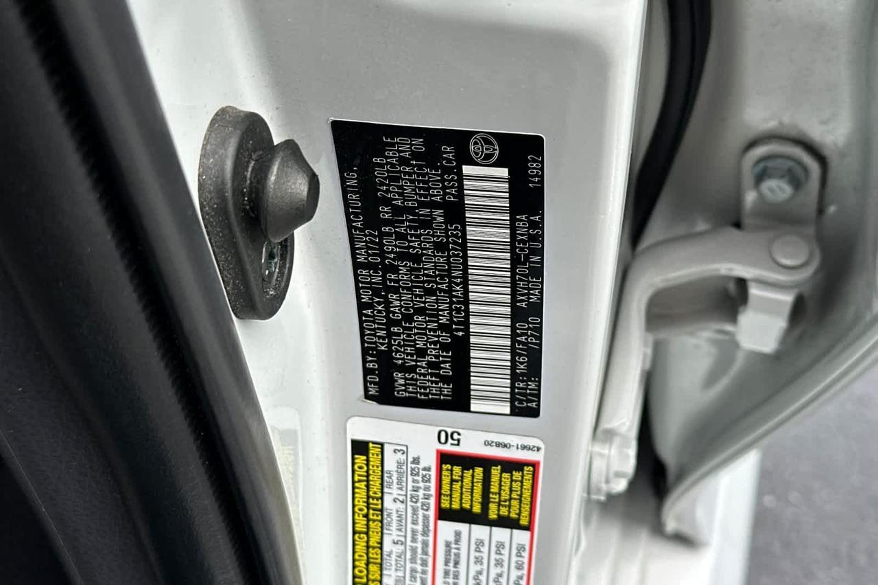 2022 Toyota Camry Hybrid LE Roseville CA