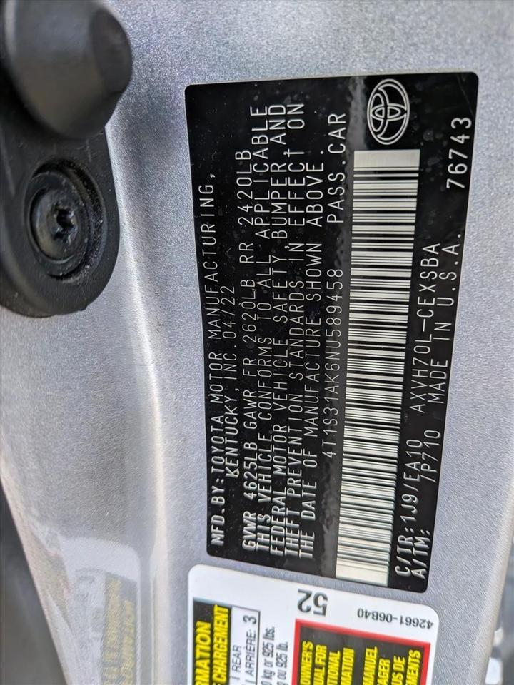 2022 Toyota Camry Hybrid SE Roseville CA