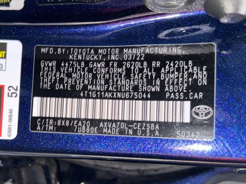 2022 Toyota Camry SE FWD Arlington VA