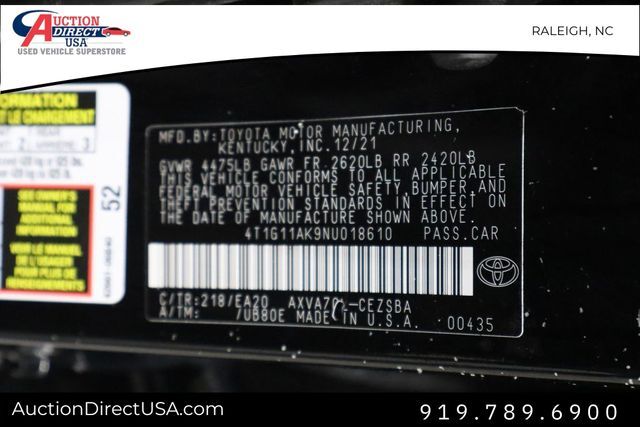 2022 Toyota Camry SE Raleigh NC