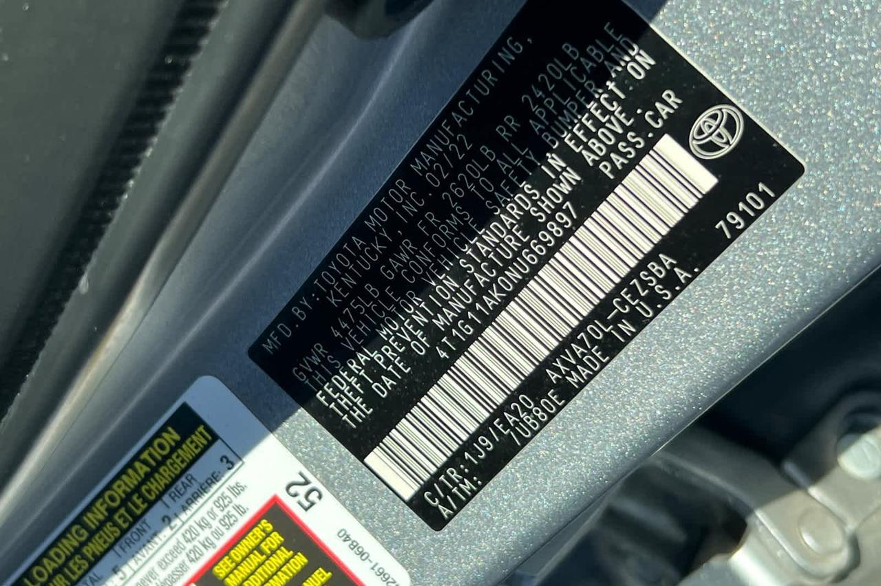 2022 Toyota Camry SE Roseville CA