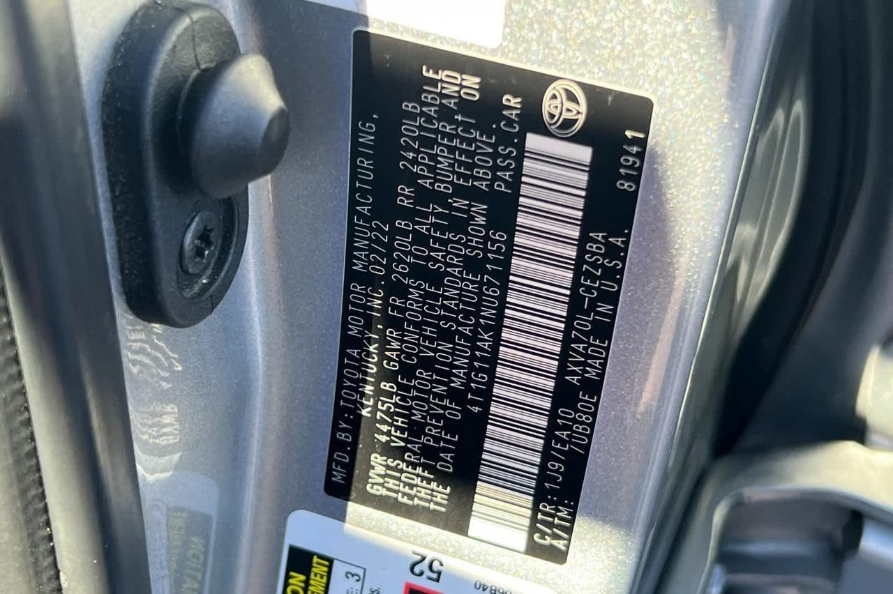 2022 Toyota Camry SE Roseville CA