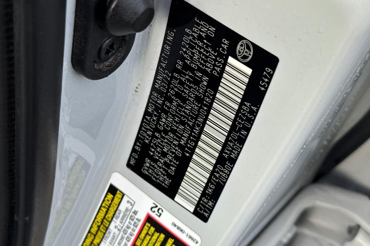 2022 Toyota Camry SE Roseville CA