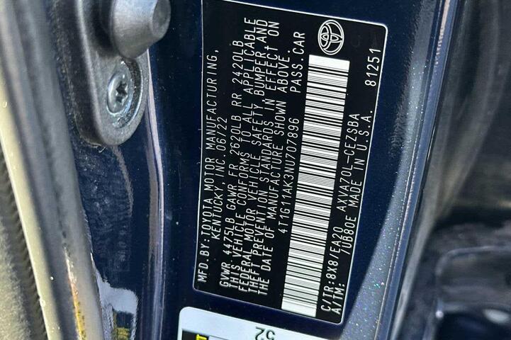 2022 Toyota Camry SE Roseville CA