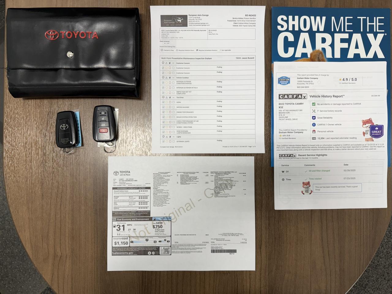 2022 Toyota Camry XSE Knoxville TN