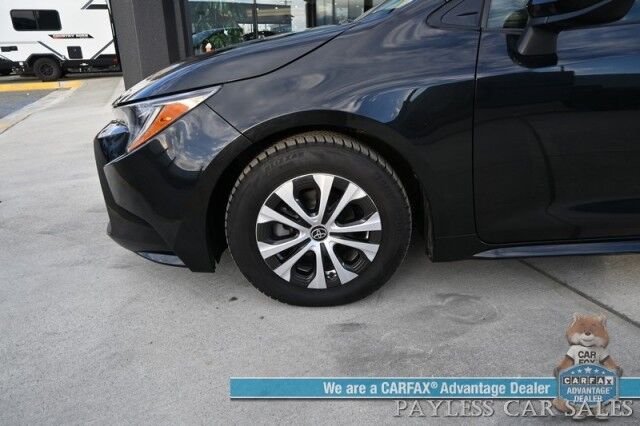 2022 Toyota Corolla Hybrid LE / Premium Interior Pkg / Power & Heated Leather Seats / Lane Departure & Blind Spot Alert / Apple CarPlay & Android / Adaptive Cruise / Keyless Entry & Start / Studless Winter Tires / 53 MPG Wasilla AK