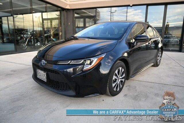 2022 Toyota Corolla Hybrid LE / Premium Interior Pkg / Power & Heated Leather Seats / Lane Departure & Blind Spot Alert / Apple CarPlay & Android / Adaptive Cruise / Keyless Entry & Start / Studless Winter Tires / 53 MPG