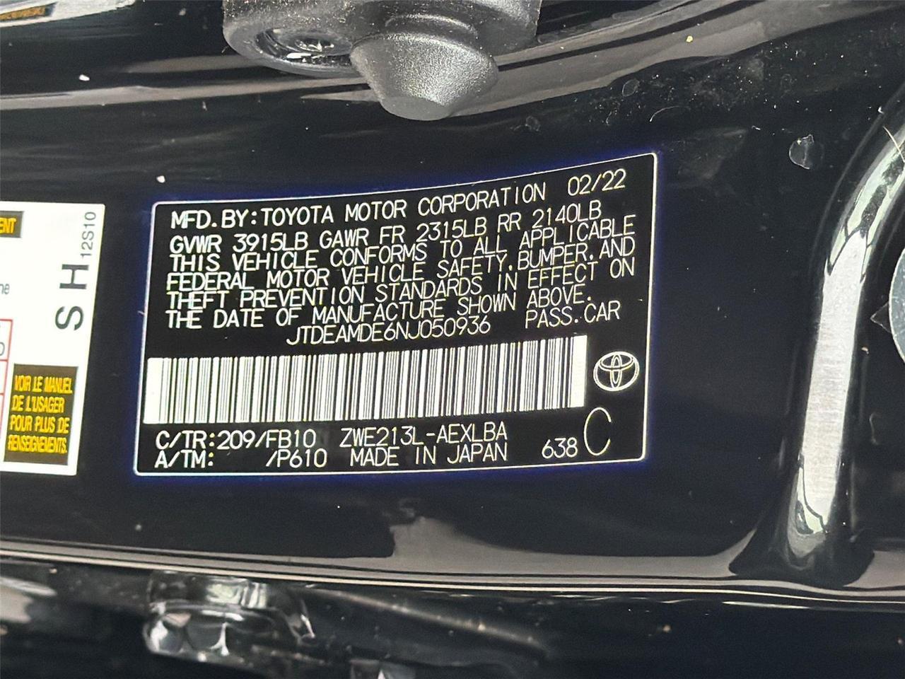 2022 Toyota Corolla Hybrid LE Hagerstown MD